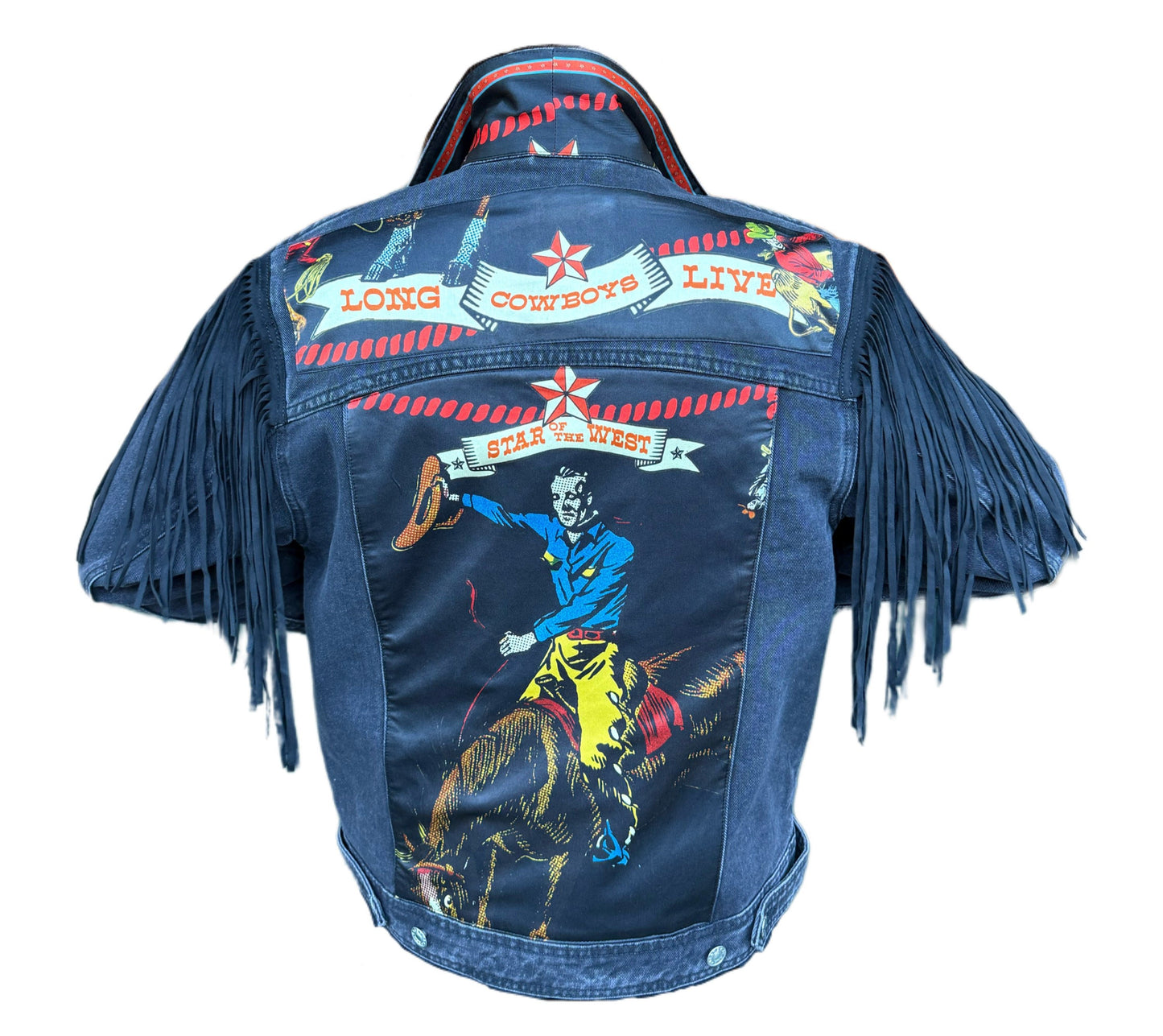 Long Live Cowboys Fringe Suede Jacket