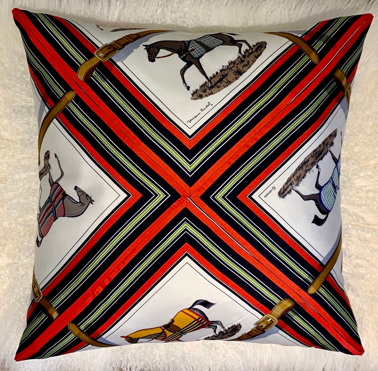 Authentic Hermes Silk Pillow (SOLD)