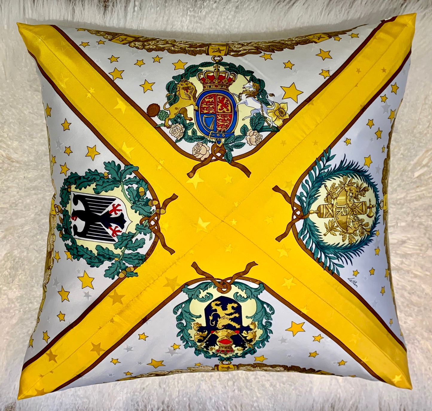 Authentic Hermes Silk Pillow