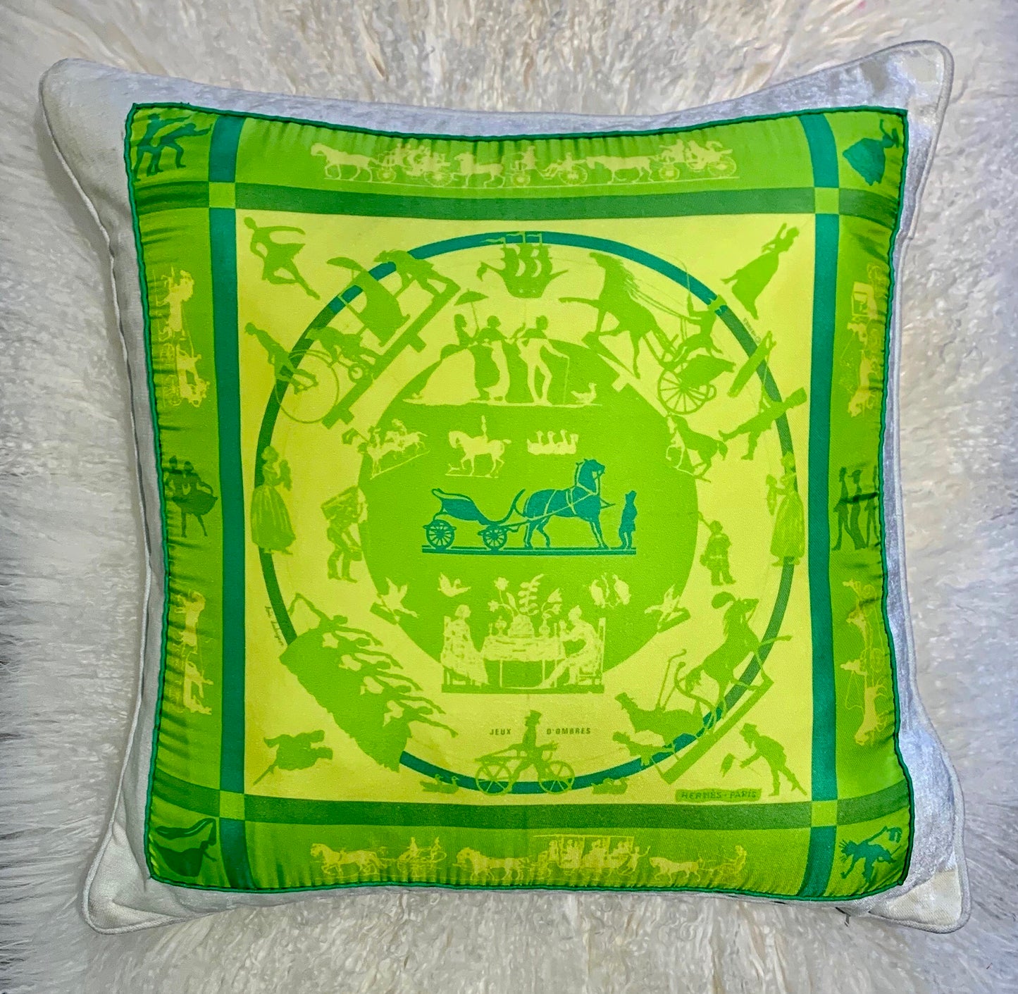 Authentic Hermes Silk Pillow (SOLD)