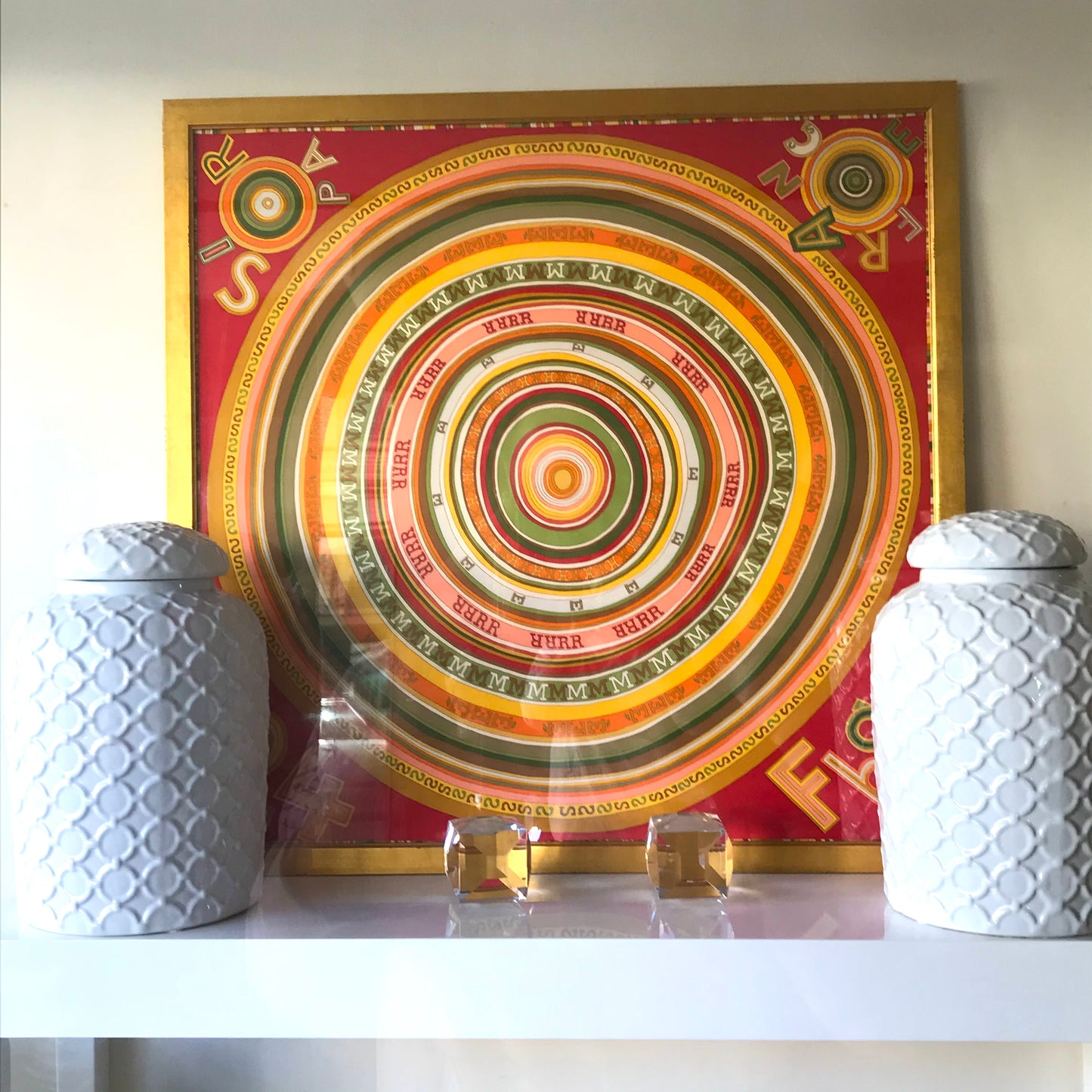 Framed Authentic Hermès Scarf (SOLD)