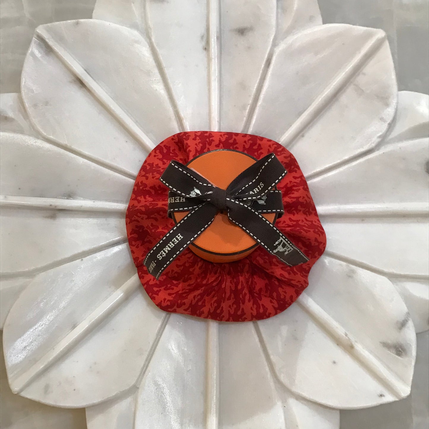 Authentic Hermes Scarf Scrunchie