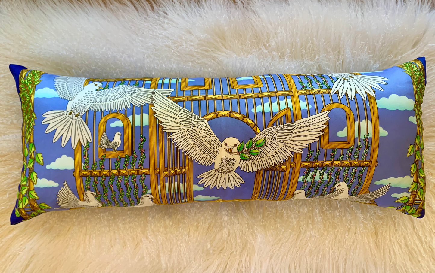 Authentic Silk Pillow Hermes