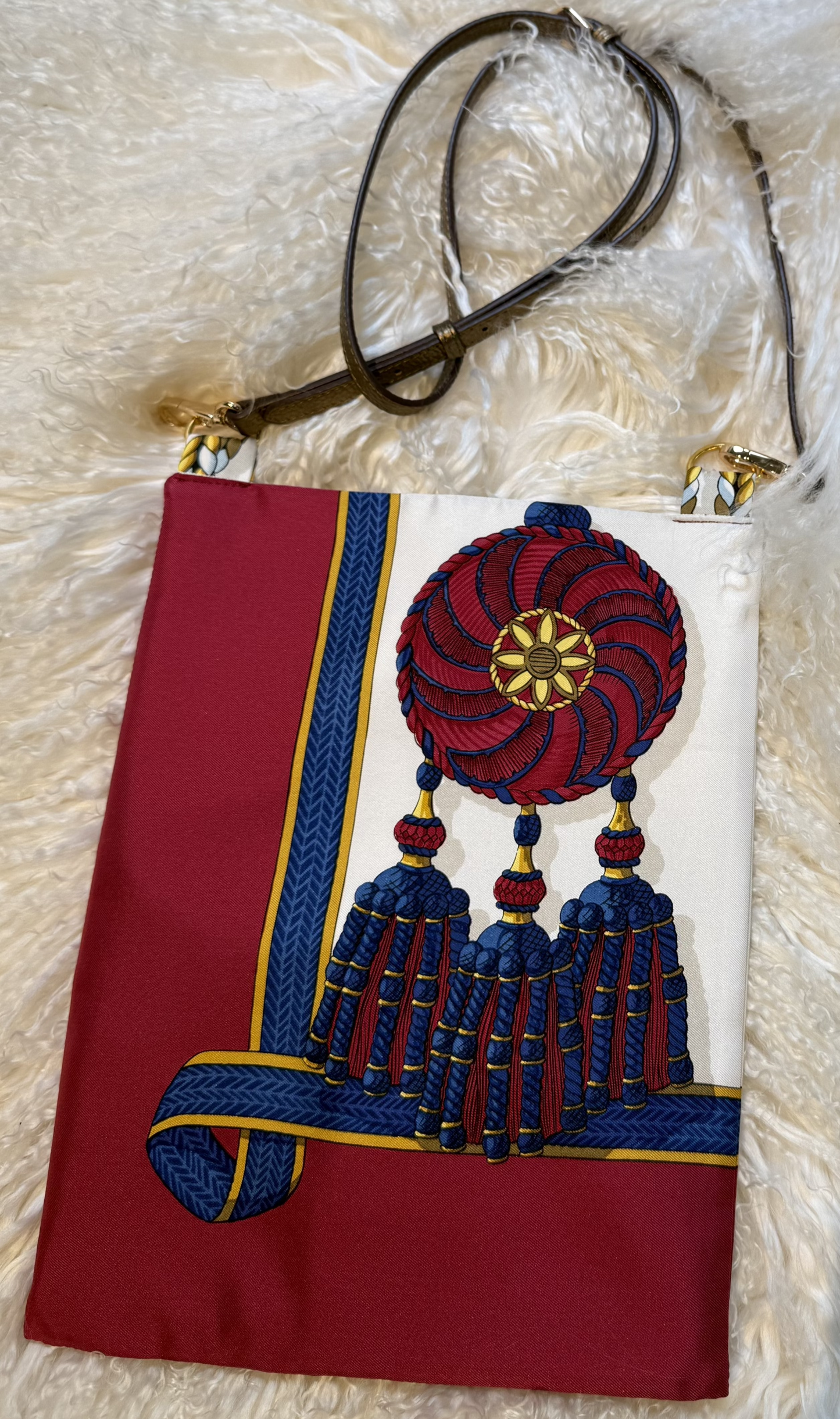 Authentic Hermes Scarf Purse