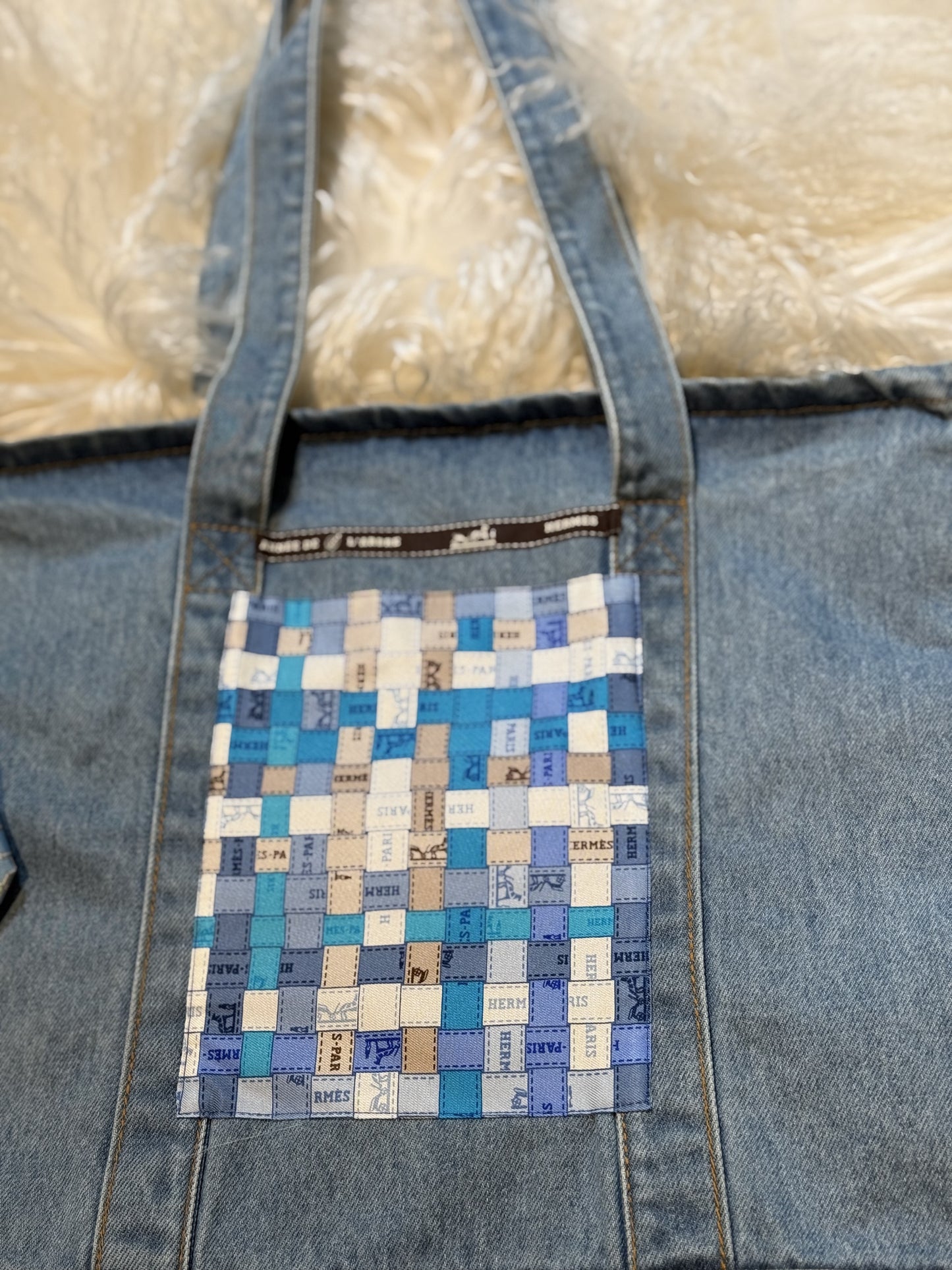 Authentic Hermes Scarf Purse