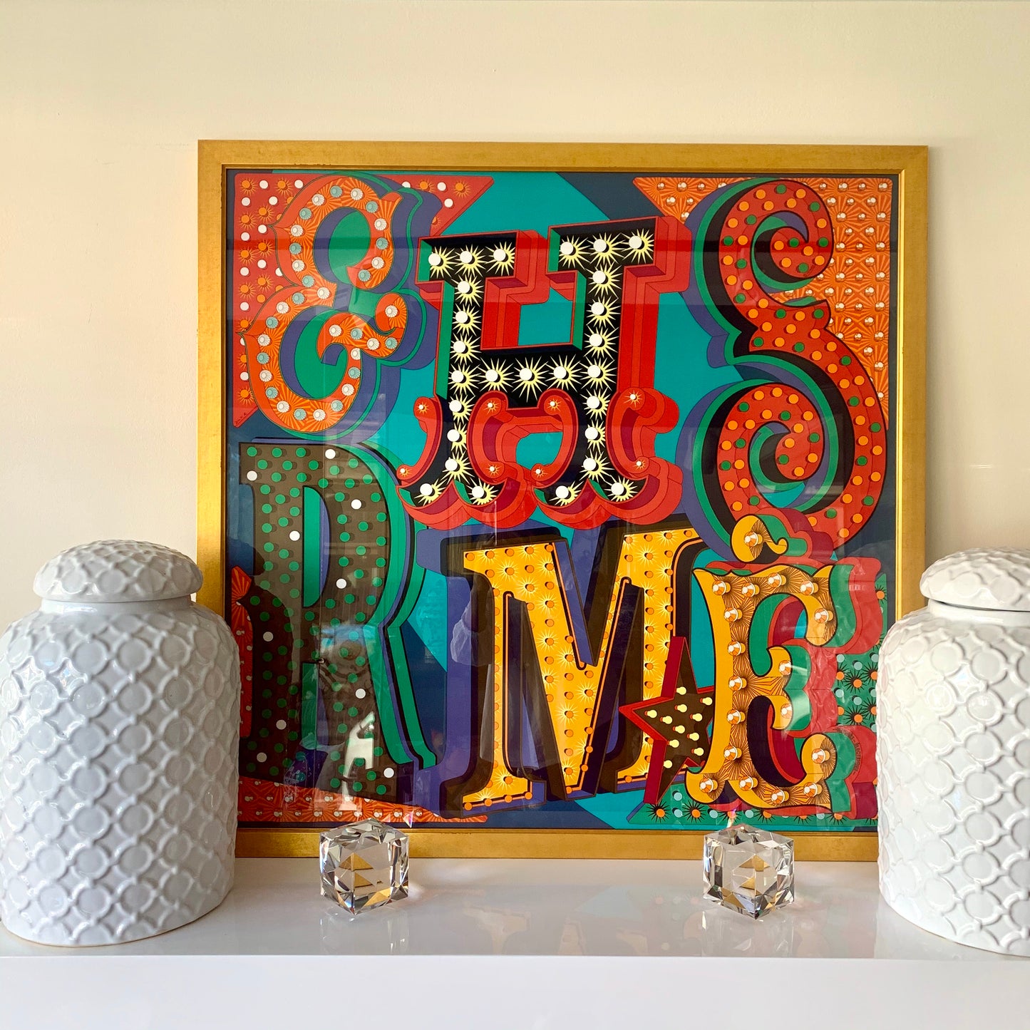 Framed Authentic Hermès Scarf (SOLD)