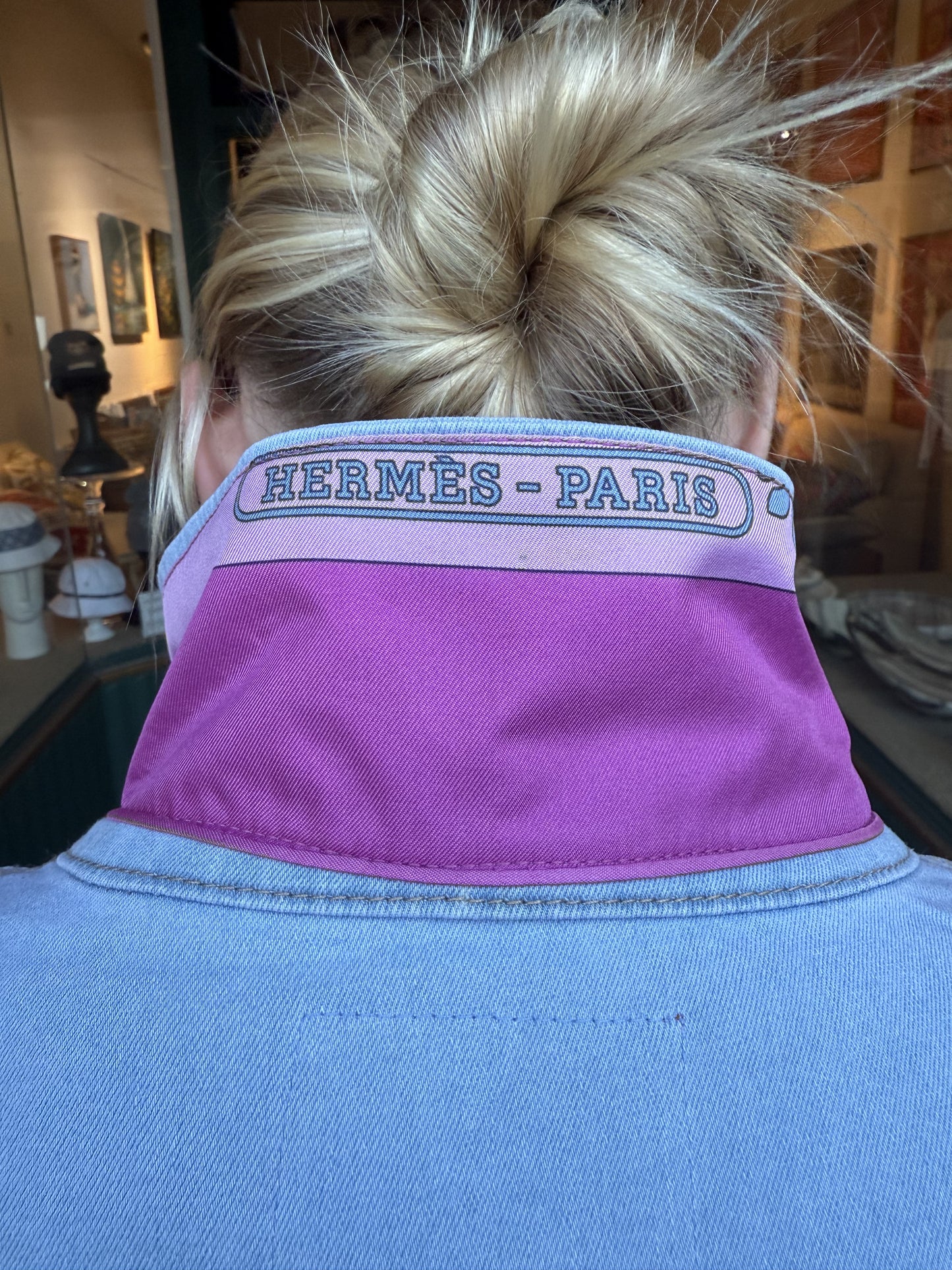 Authentic Hermes Scarf Jacket