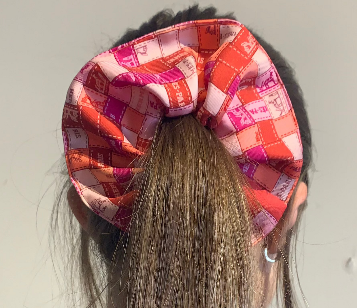 Authentic Hermes Scarf Scrunchie