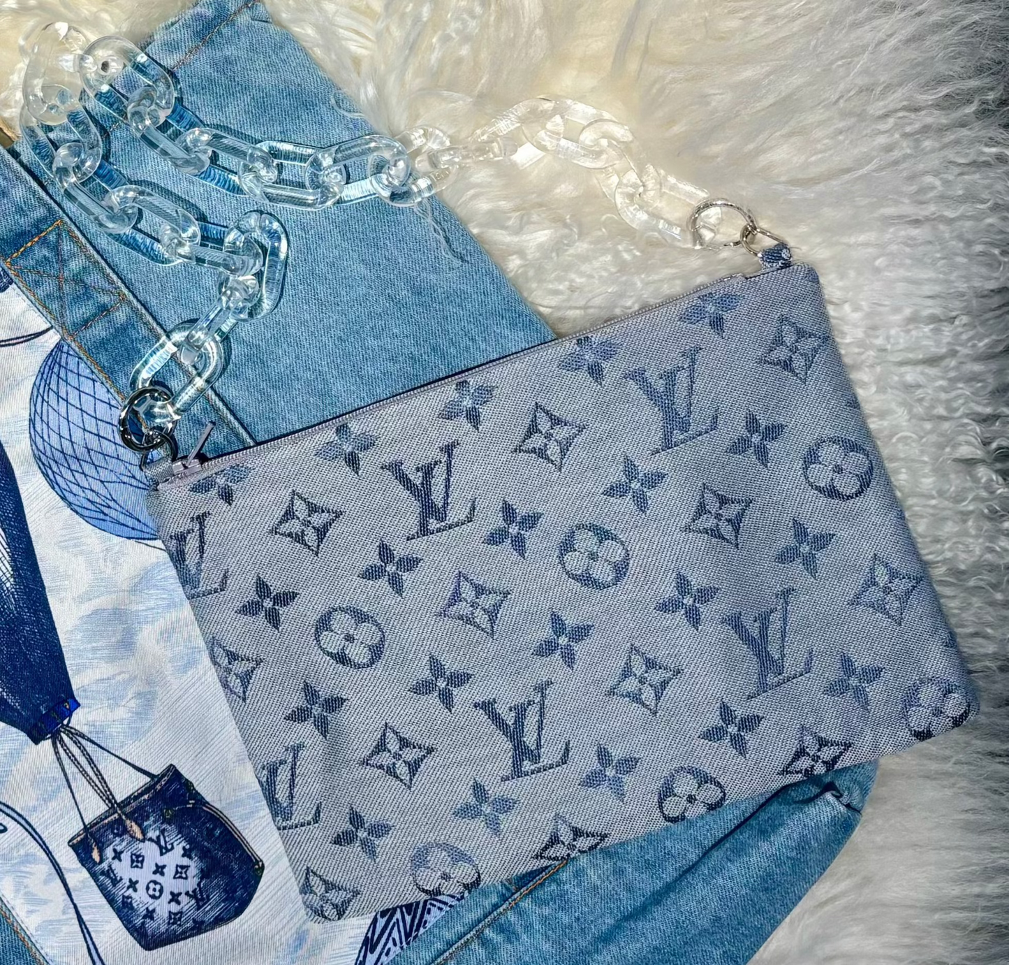 Authentic Louis Vuitton Scarf Purse