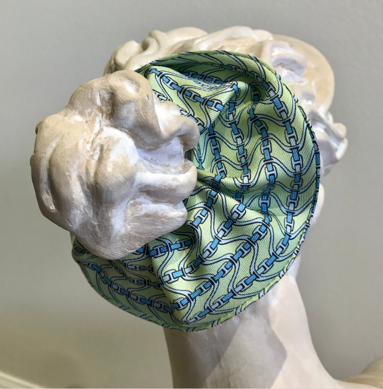 Authentic Hermes Scarf Scrunchie