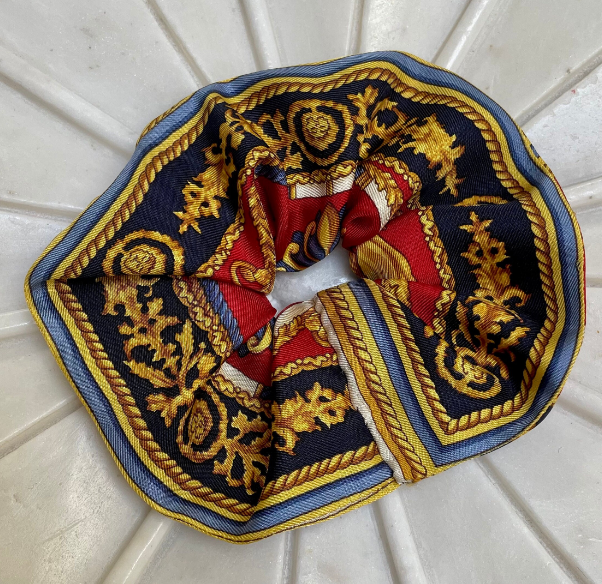 Authentic Hermes Scarf Scrunchie