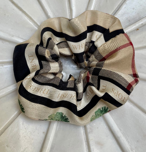 Authentic Hermes Scarf Scrunchie