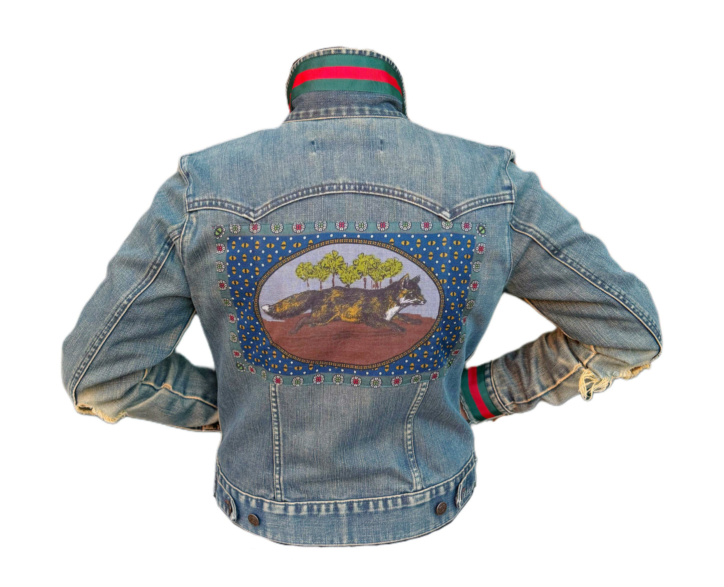 Authentic Gucci Scarf Jacket