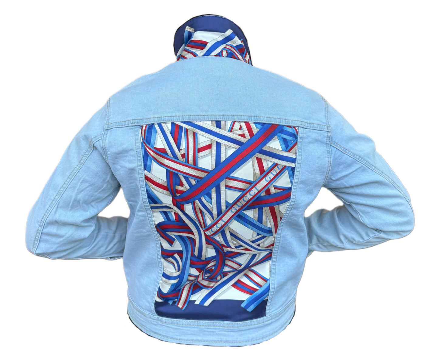 Authentic Gucci Scarf Jacket