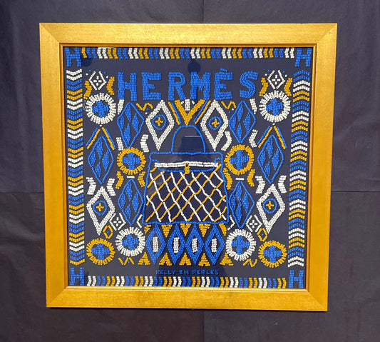 Framed Authentic Hermès Scarf (SOLD)