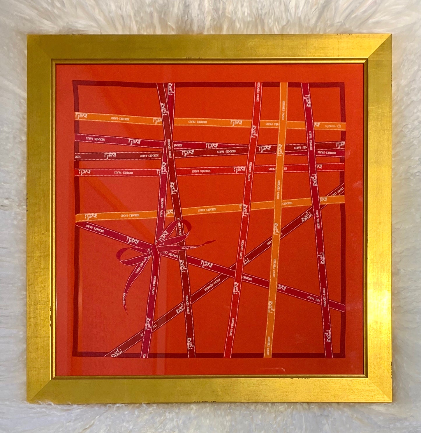 Framed Authentic Hermès Scarf (SOLD)