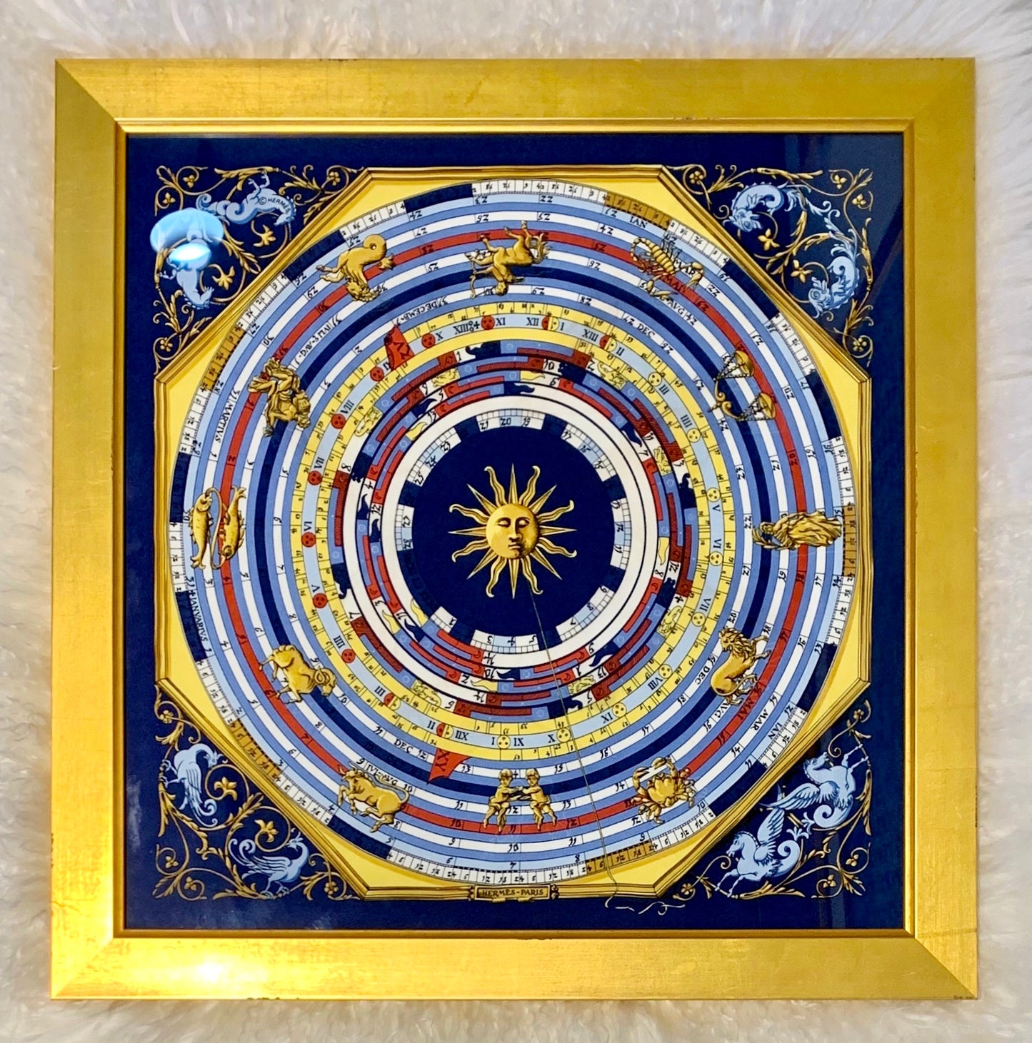 Framed Authentic Hermès Scarf (SOLD)