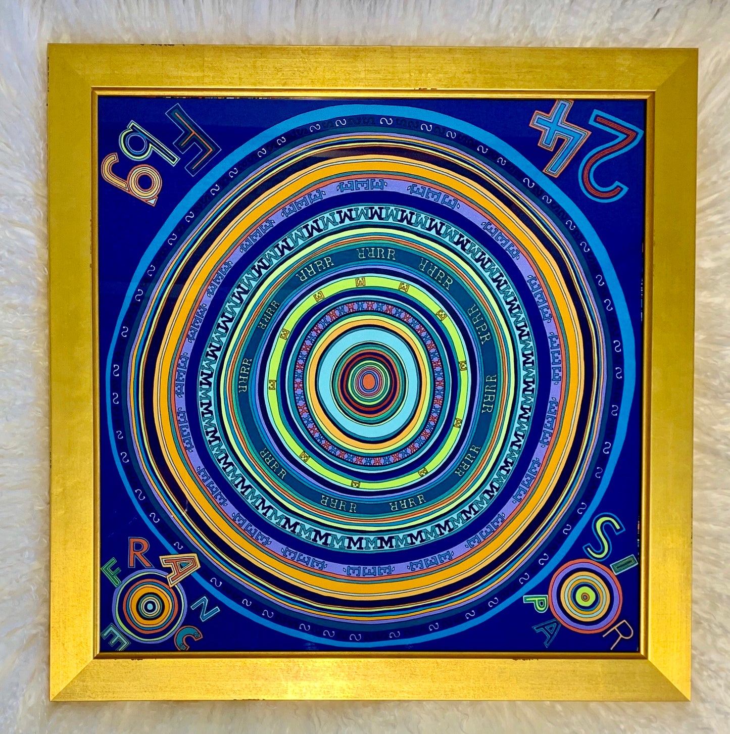Framed Authentic Hermès Scarf (SOLD)