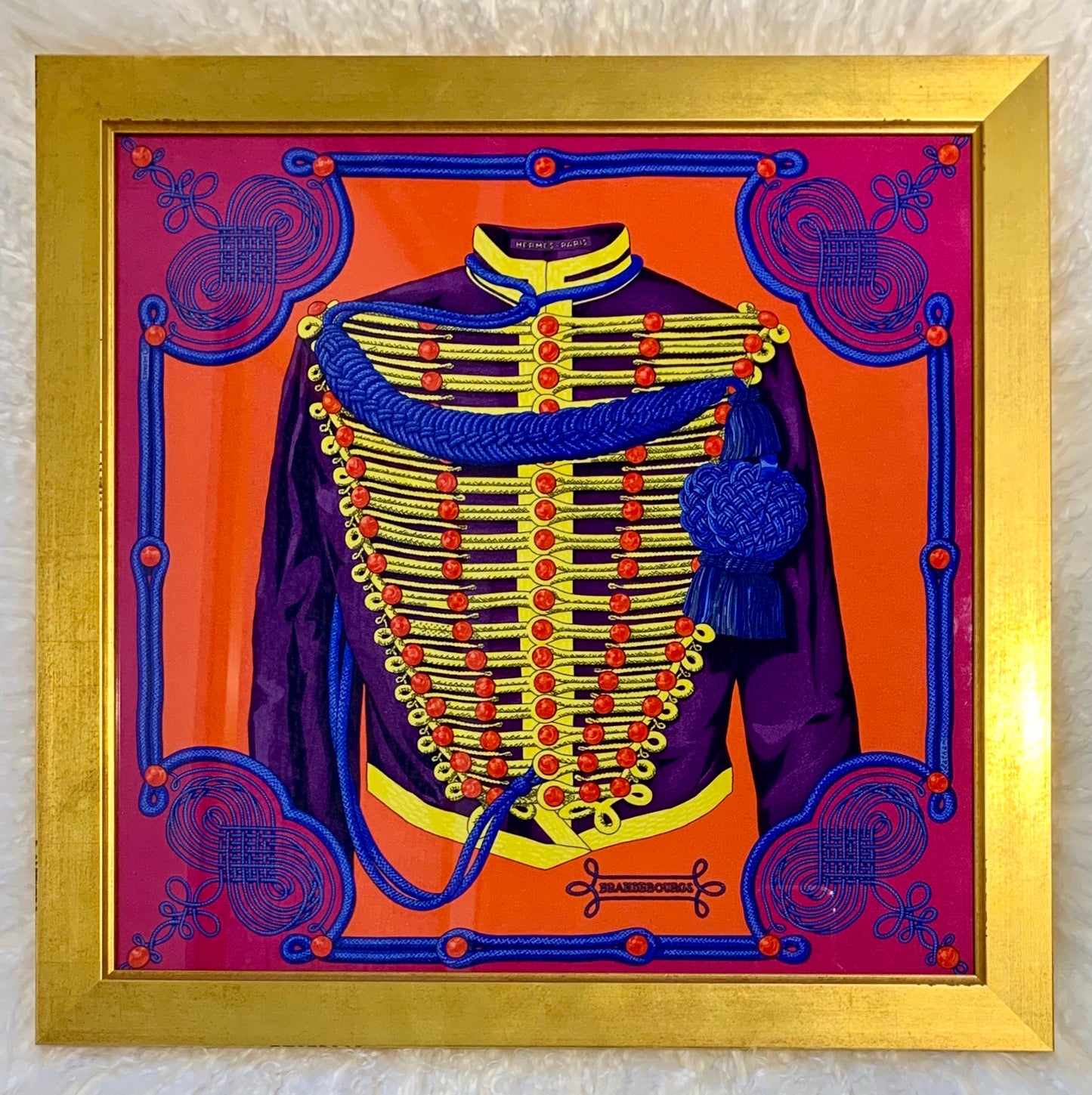 Framed Authentic Hermès Scarf (SOLD)