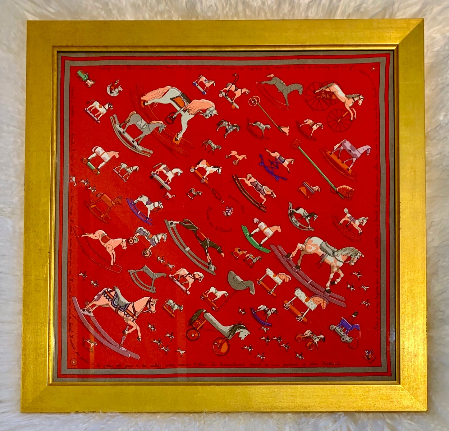 Framed Authentic Hermès Scarf (SOLD)