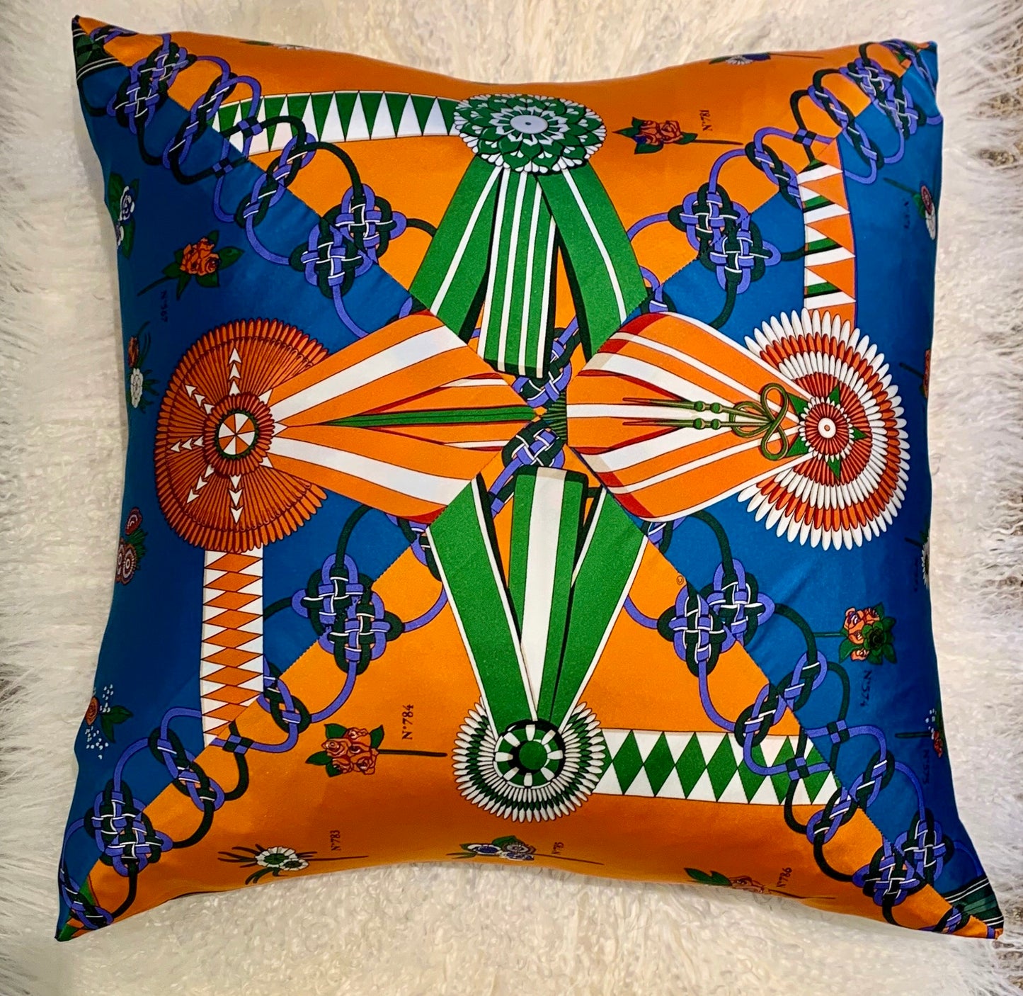 Authentic Hermes Silk Pillow (SOLD)