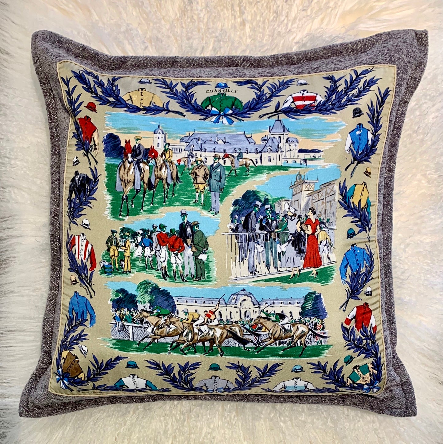 Authentic Hermes Silk Pillow (SOLD)