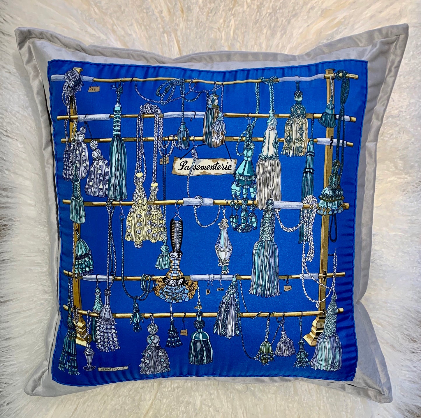 Authentic Hermes Silk Pillow (SOLD)