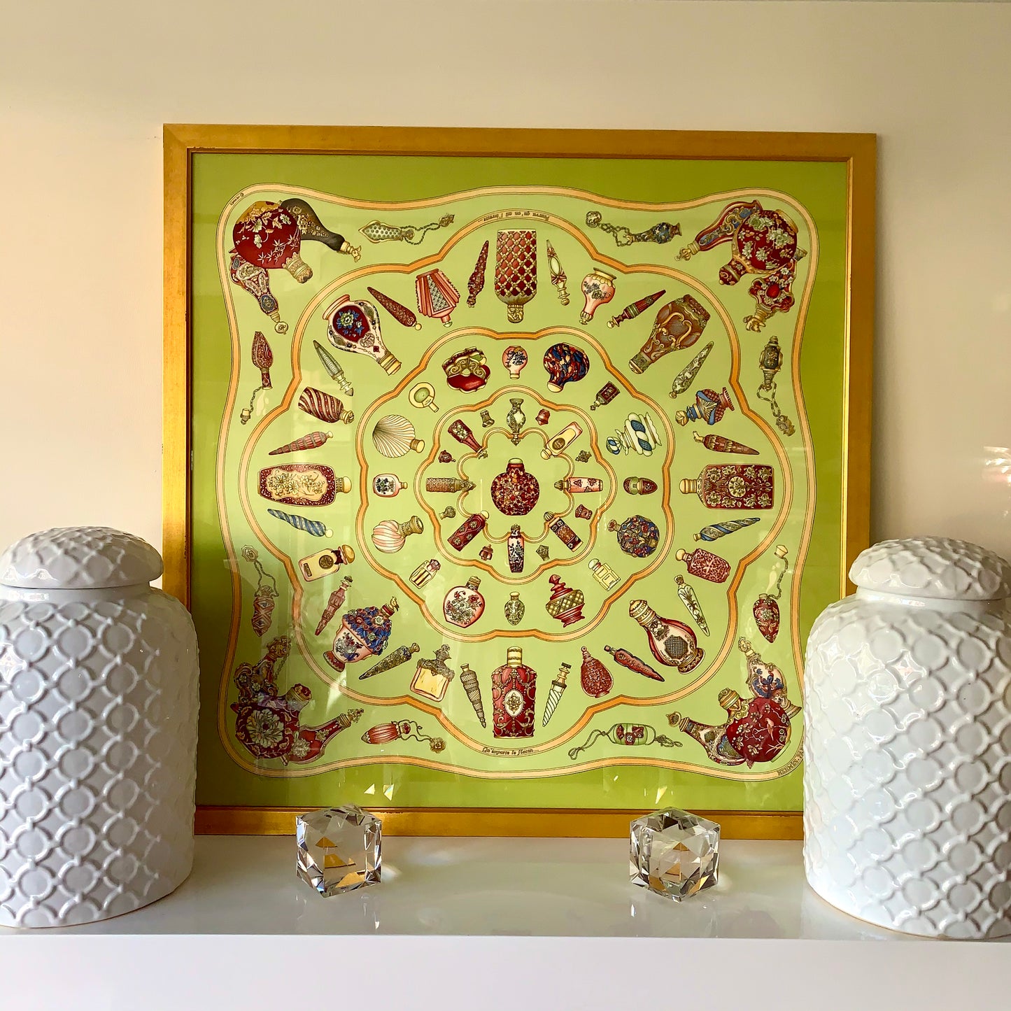 Framed Authentic Hermès Scarf (SOLD)