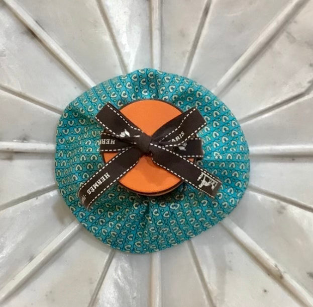 Authentic Hermes Scarf Scrunchie
